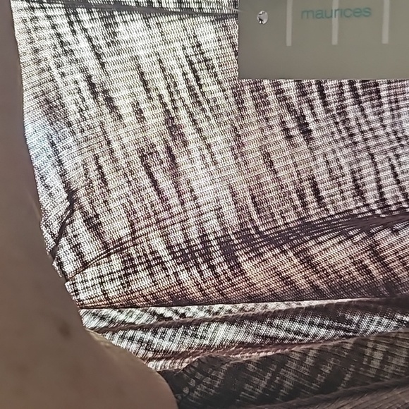 Maurices Brown Henley Long Sleeve Tee with Pink, Rust, and Off-white Stripes NWT - Picture 11 of 14